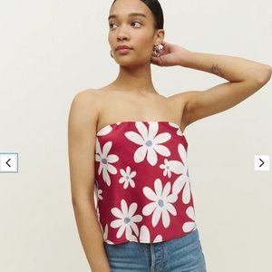 Reformation Spritz silk top